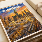 Makkah - Saudi Arabia - Travel Wall Art Deco Poster Print - Art Print - Travel Art Poster
