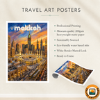 Makkah - Saudi Arabia - Travel Wall Art Deco Poster Print - Art Print - Travel Art Poster