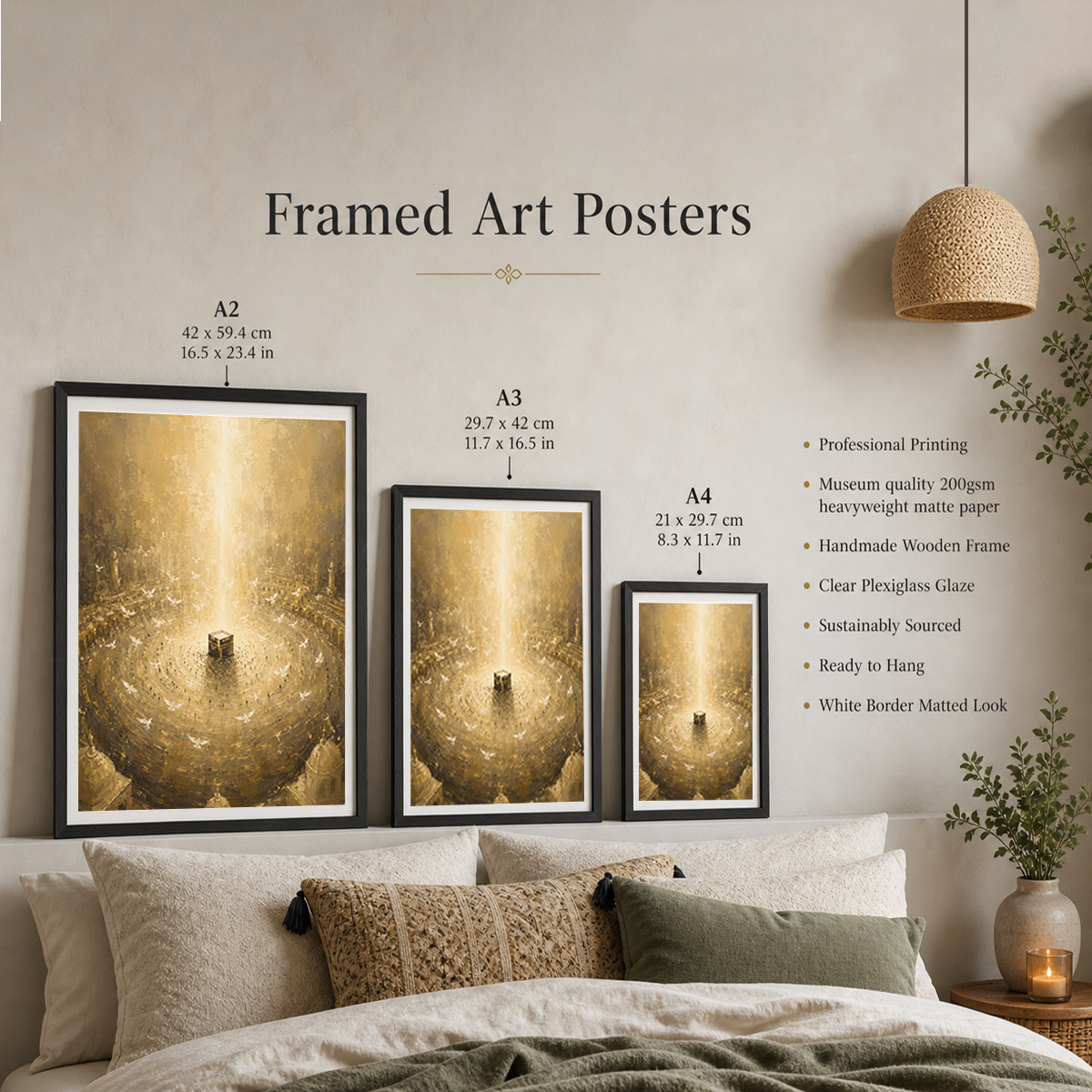 Makkah - Saudi Arabia - Travel Wall Art Deco Poster Print - Art Print - Travel Art Poster