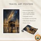 Makkah - Saudi Arabia - Travel Wall Art Deco Poster Print - Art Print - Travel Art Poster