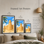 Masmak Fortress - Saudi Arabia - Travel Wall Art Deco Poster Print