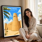 Masmak Fortress - Saudi Arabia - Travel Wall Art Deco Poster Print