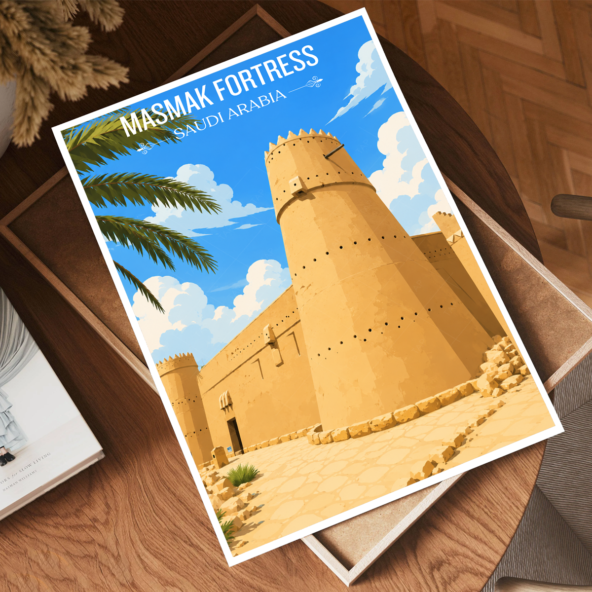 Masmak Fortress - Saudi Arabia - Travel Wall Art Deco Poster Print