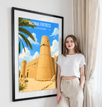 Masmak Fortress - Saudi Arabia - Travel Wall Art Deco Poster Print
