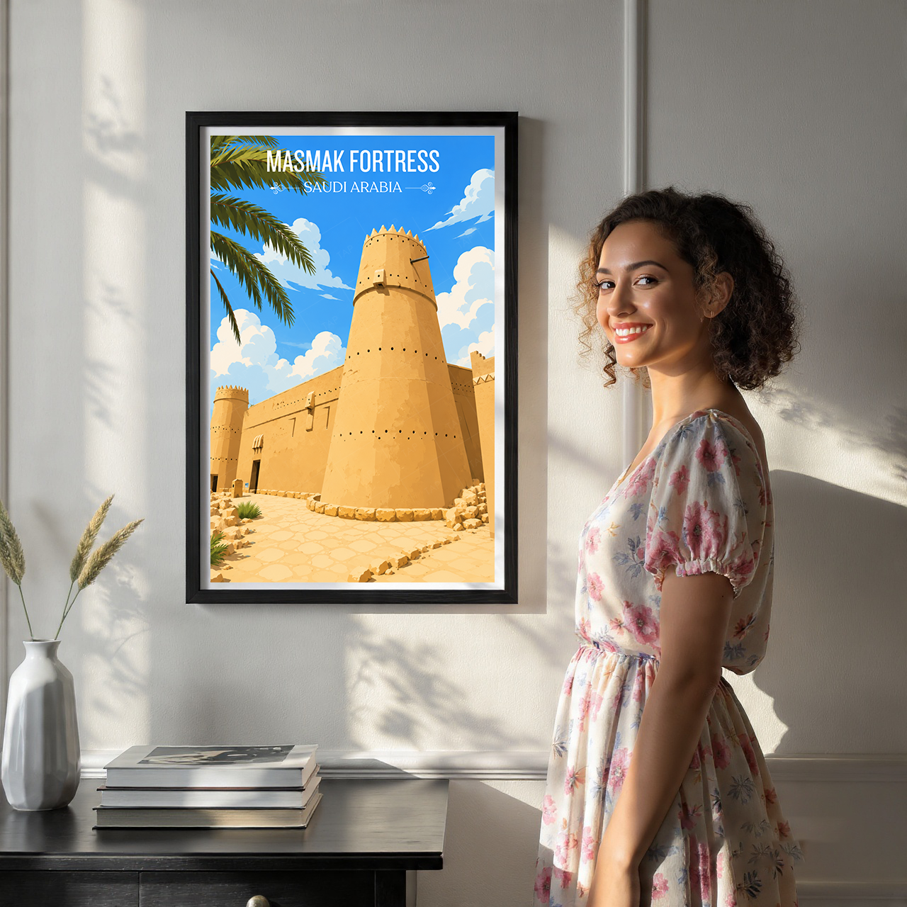 Masmak Fortress - Saudi Arabia - Travel Wall Art Deco Poster Print