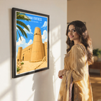 Masmak Fortress - Saudi Arabia - Travel Wall Art Deco Poster Print