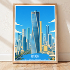 Riyadh - Saudi Arabia - Travel Wall Art Deco Poster Print