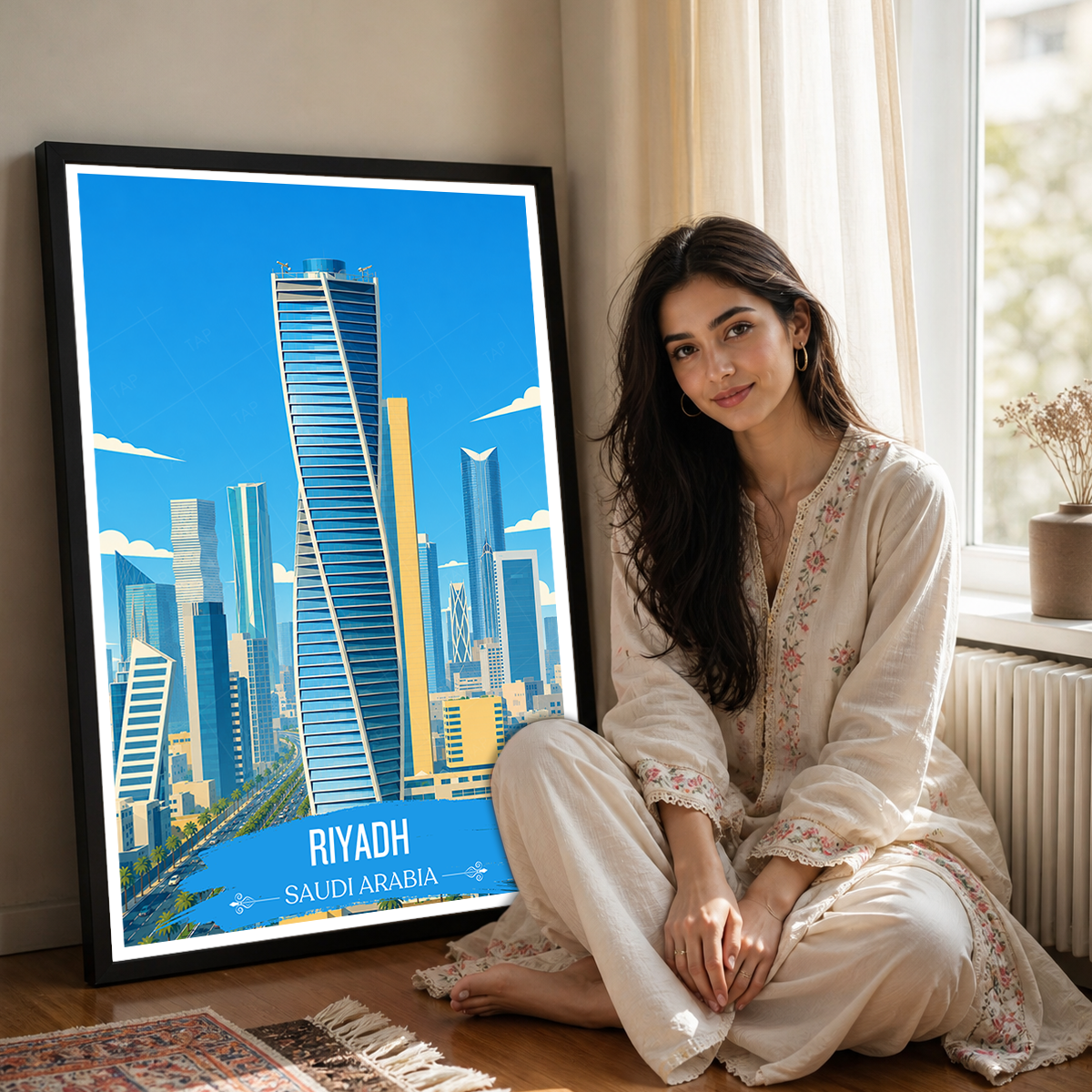 Riyadh - Saudi Arabia - Travel Wall Art Deco Poster Print