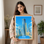 Riyadh - Saudi Arabia - Travel Wall Art Deco Poster Print
