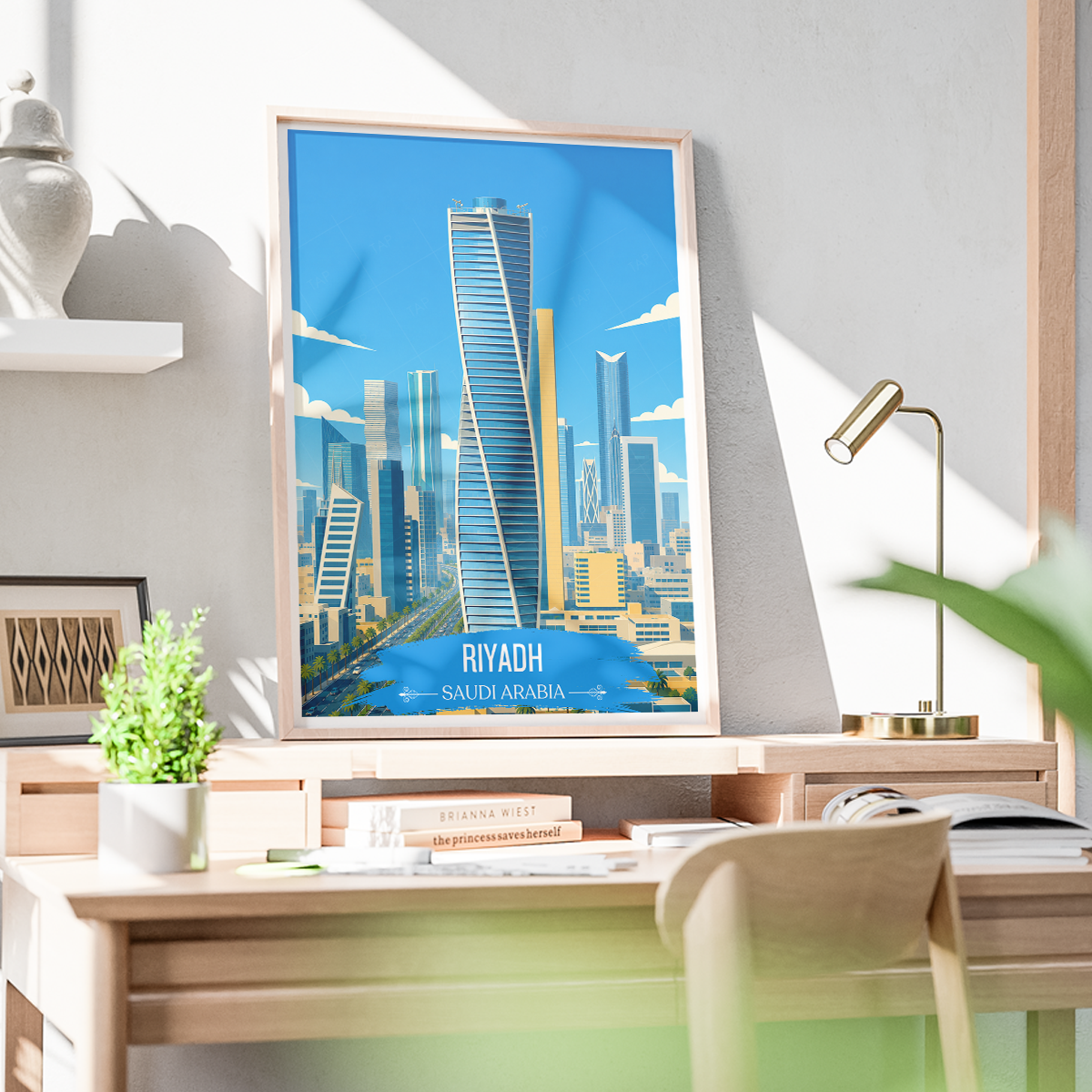 Riyadh - Saudi Arabia - Travel Wall Art Deco Poster Print