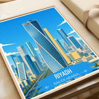 Riyadh - Saudi Arabia - Travel Wall Art Deco Poster Print