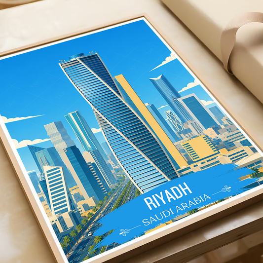 Riyadh - Saudi Arabia - Travel Wall Art Deco Poster Print - Art Print - Travel Art Poster