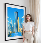 Riyadh - Saudi Arabia - Travel Wall Art Deco Poster Print