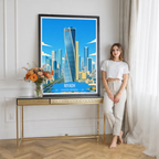 Riyadh - Saudi Arabia - Travel Wall Art Deco Poster Print