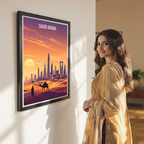 Saudi Arabia - Travel Wall Art Deco Poster Print