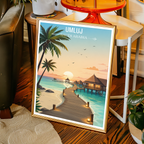 Umluj - Saudi Arabia - Travel Wall Art Deco Poster Print