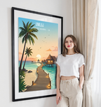 Umluj - Saudi Arabia - Travel Wall Art Deco Poster Print