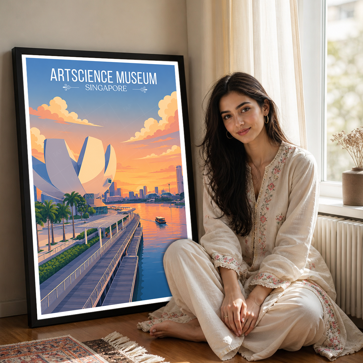 ArtScience Museum - Singapore - Poster Print Modern Style Wall Art