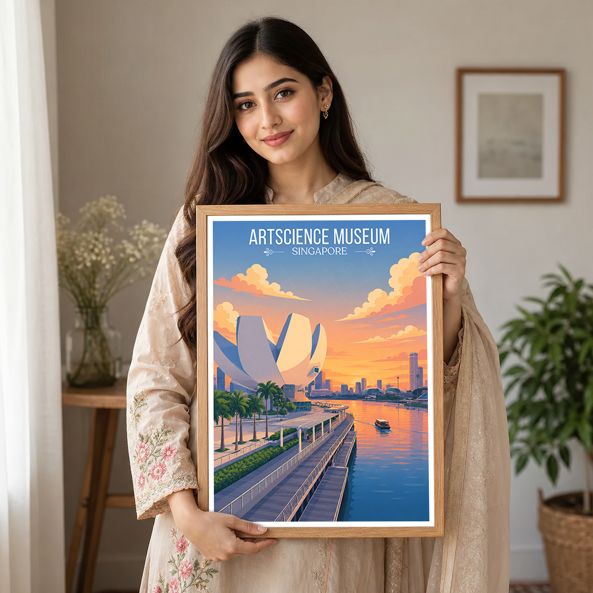 ArtScience Museum - Singapore - Poster Print Modern Style Wall Art