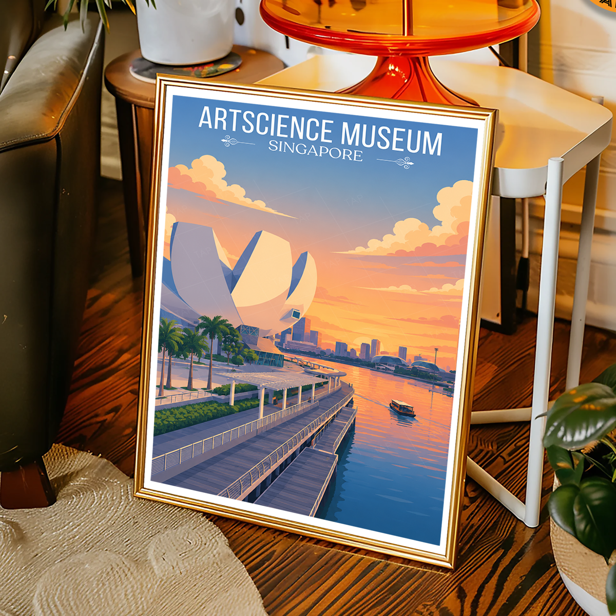 ArtScience Museum - Singapore - Poster Print Modern Style Wall Art