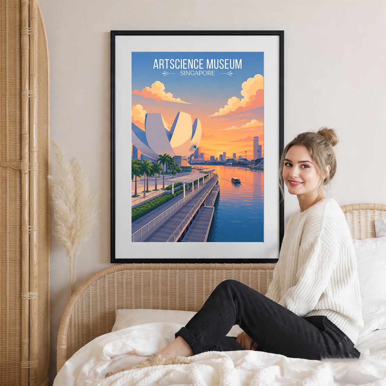 ArtScience Museum - Singapore - Poster Print Modern Style Wall Art