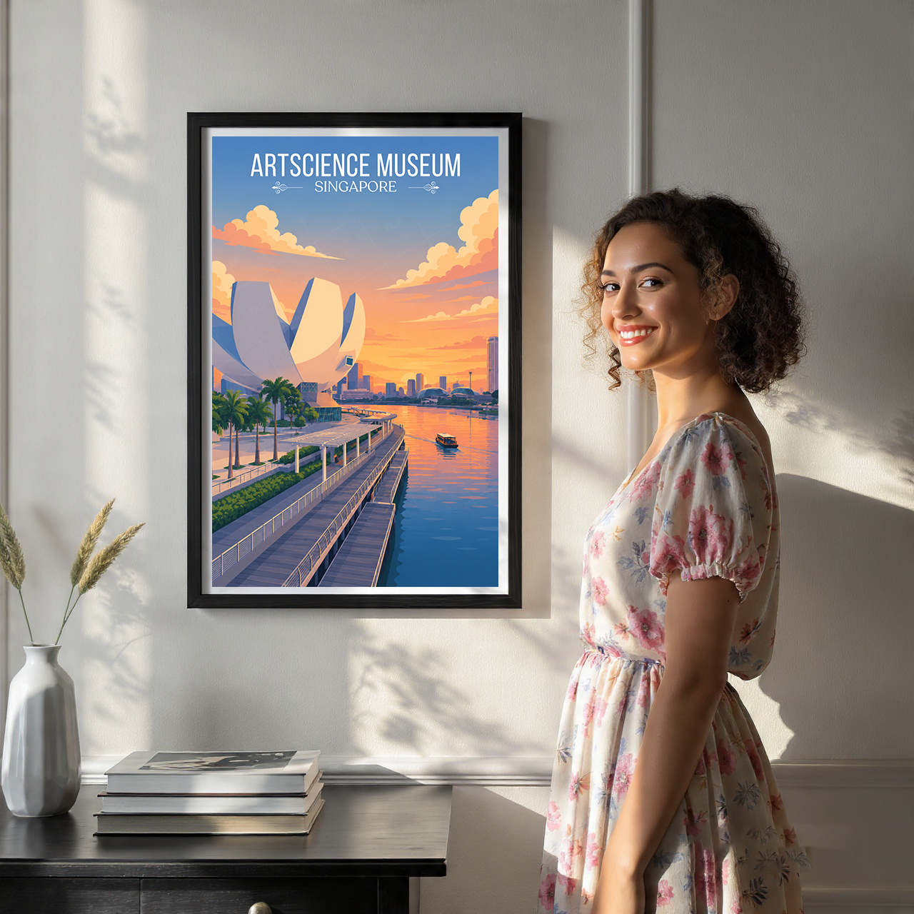 ArtScience Museum - Singapore - Poster Print Modern Style Wall Art
