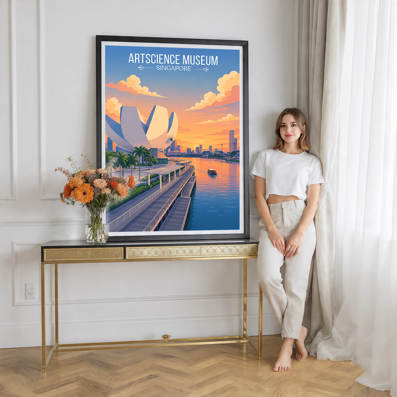 ArtScience Museum - Singapore - Poster Print Modern Style Wall Art