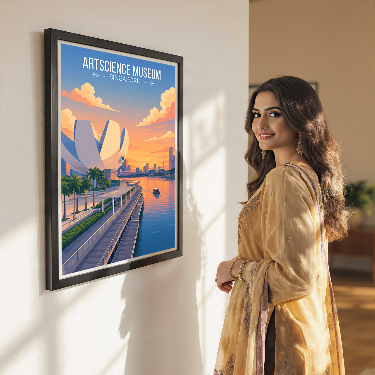 ArtScience Museum - Singapore - Poster Print Modern Style Wall Art
