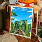 Bukit Timah - Singapore - Poster Print Modern Style Wall Art