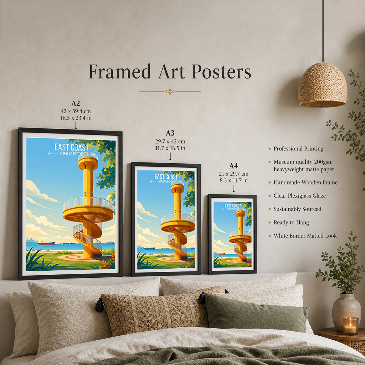 East Coast - Singapore - Poster Print Modern Style Wall Art