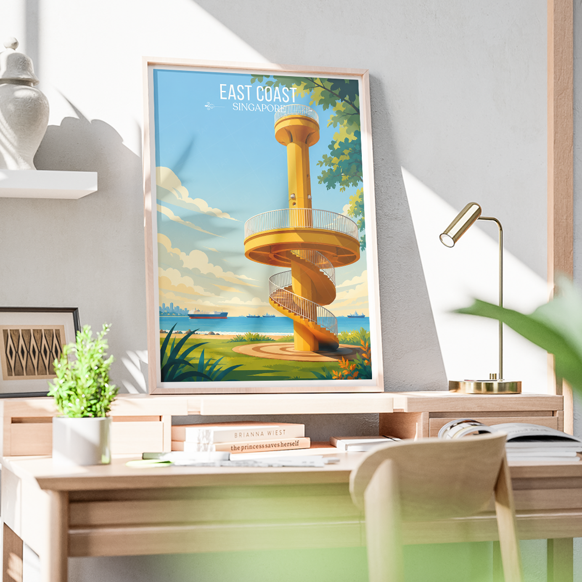 East Coast - Singapore - Poster Print Modern Style Wall Art