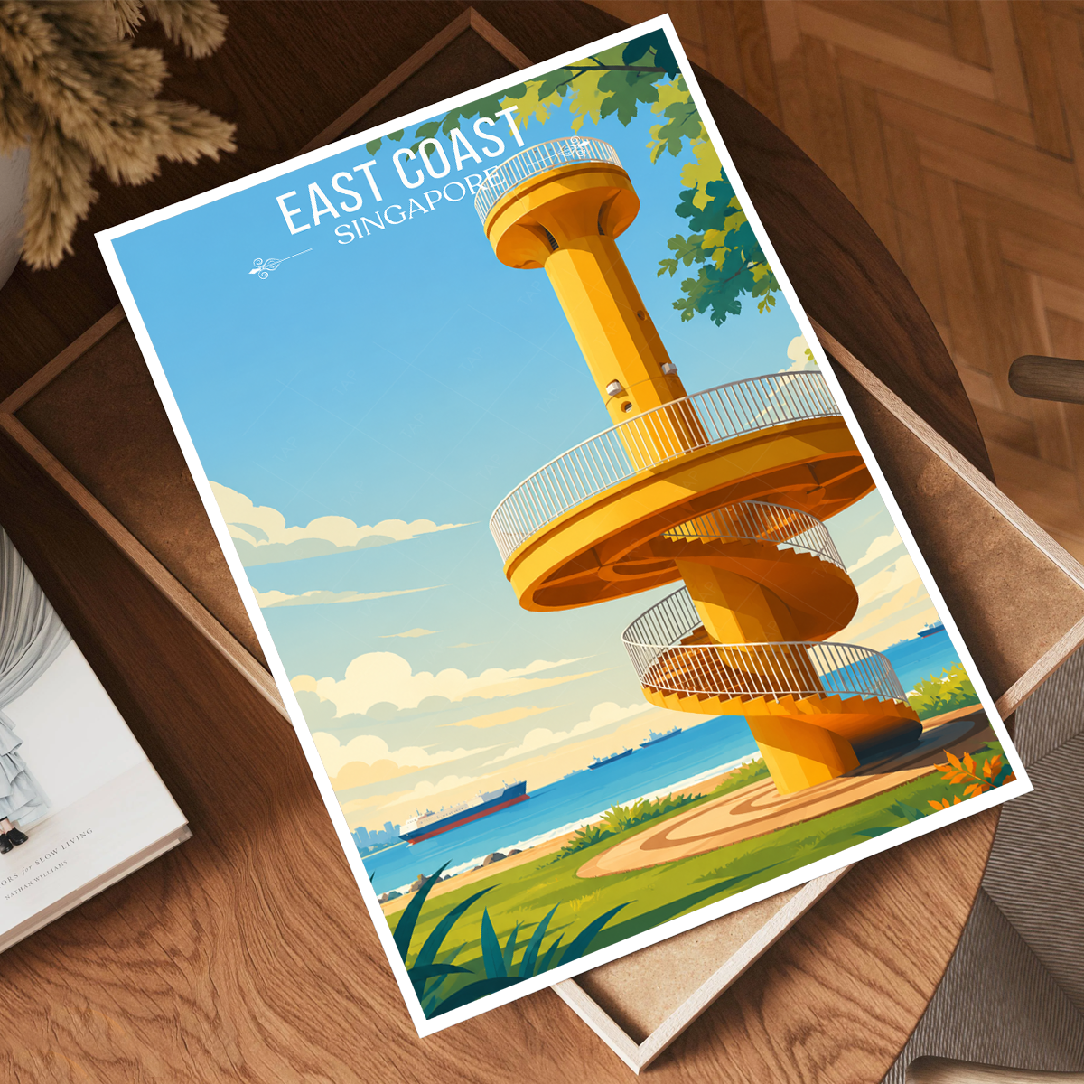 East Coast - Singapore - Poster Print Modern Style Wall Art