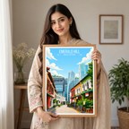 Emerald Hill - Singapore - Poster Print Modern Style Wall Art