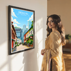 Emerald Hill - Singapore - Poster Print Modern Style Wall Art