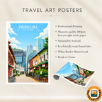 Emerald Hill - Singapore - Poster Print Modern Style Wall Art