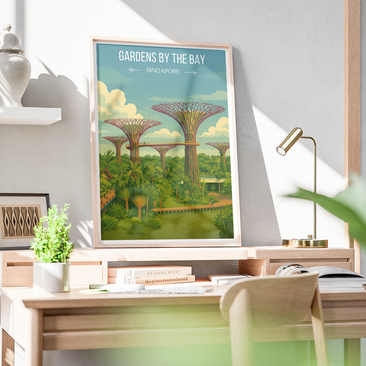 Gardens Bay - Singapore - Poster Print Modern Style Wall Art