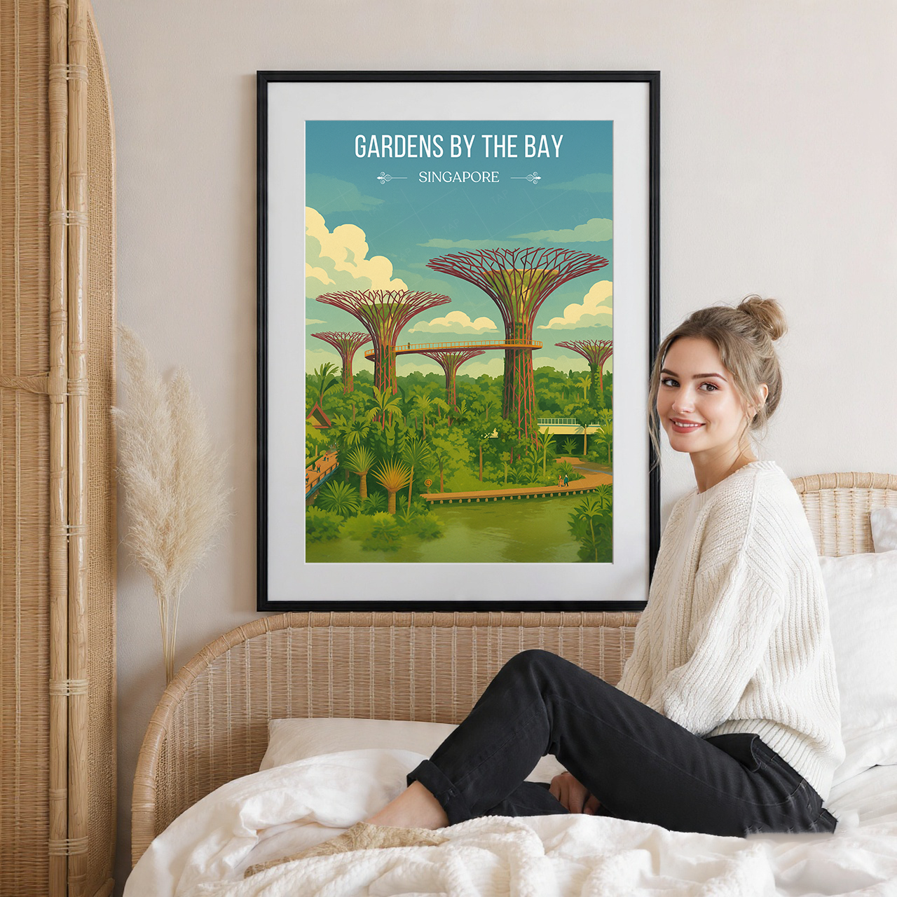 Gardens Bay - Singapore - Poster Print Modern Style Wall Art