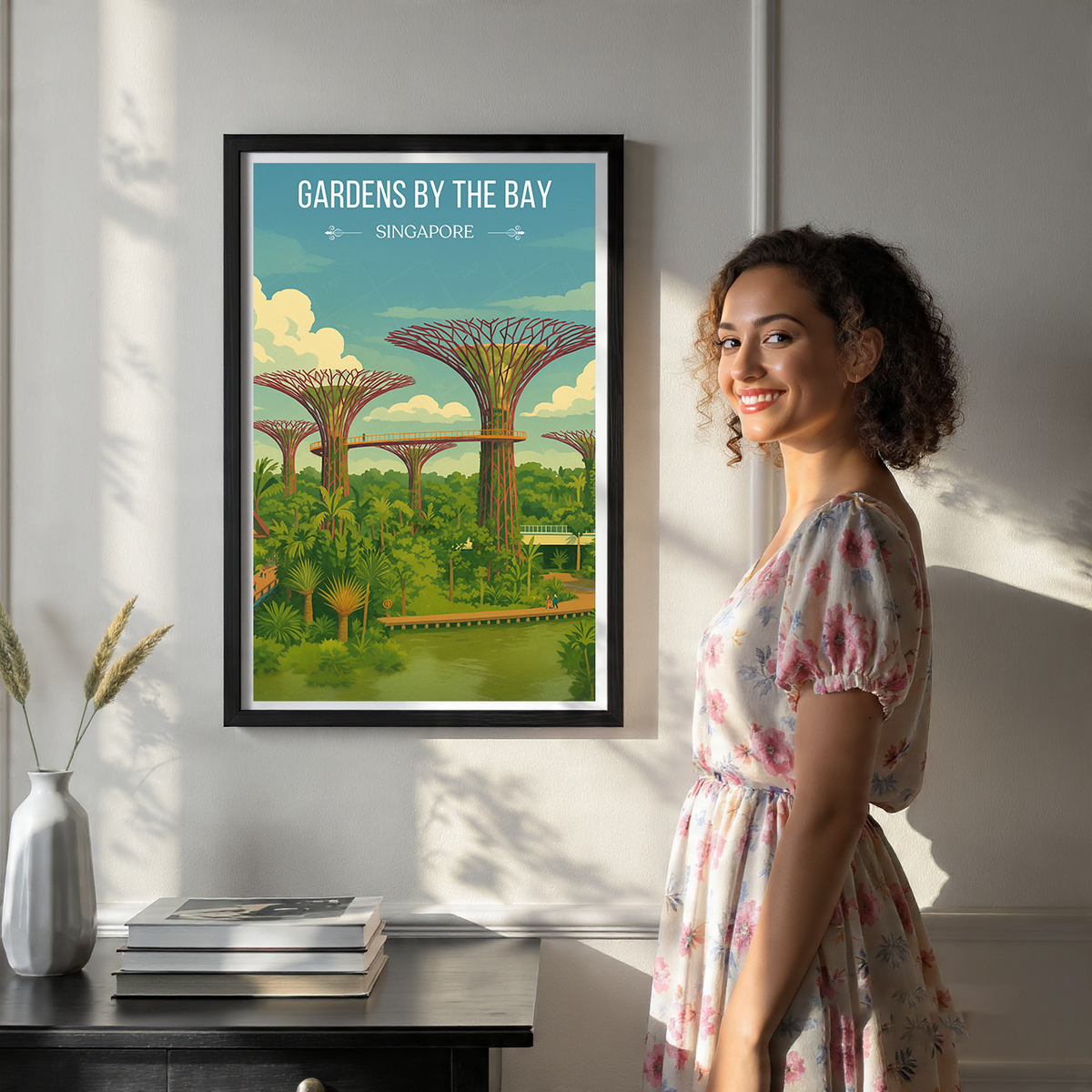 Gardens Bay - Singapore - Poster Print Modern Style Wall Art