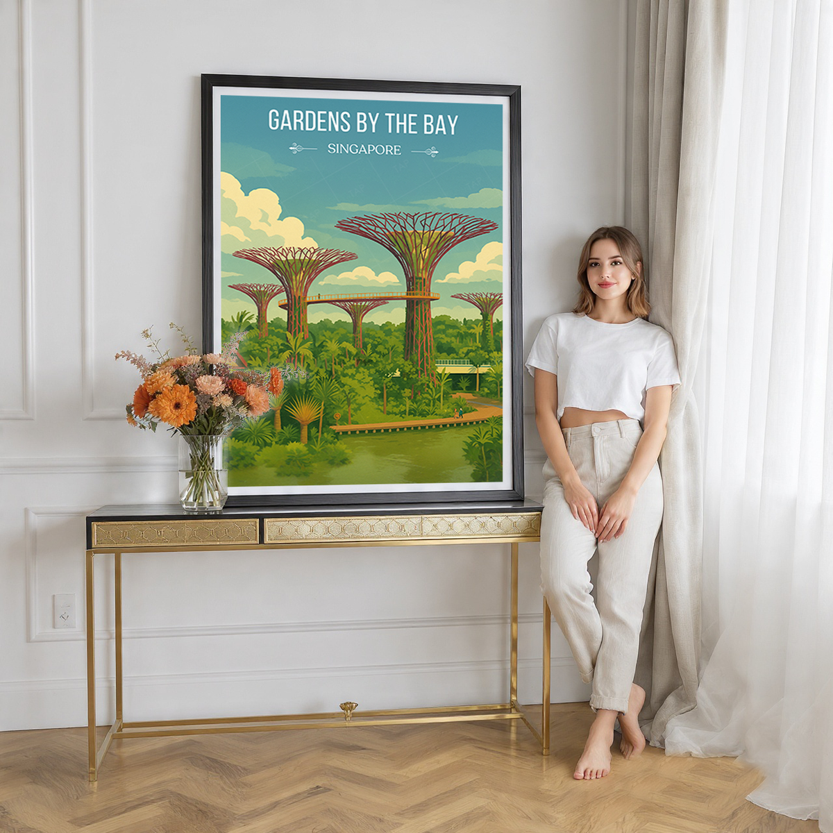 Gardens Bay - Singapore - Poster Print Modern Style Wall Art