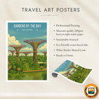 Gardens Bay - Singapore - Poster Print Modern Style Wall Art