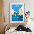 Lion City - Singapore - Poster Print Modern Style Wall Art