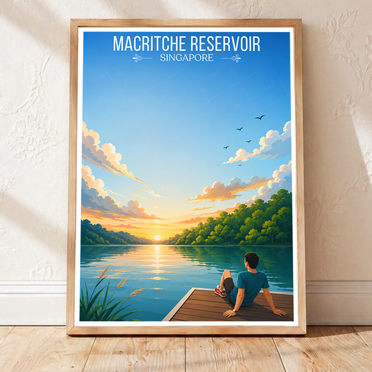 MacRitche Reservoir - Singapore - Poster Print Modern Style Wall Art - Art Print - Travel Art Poster