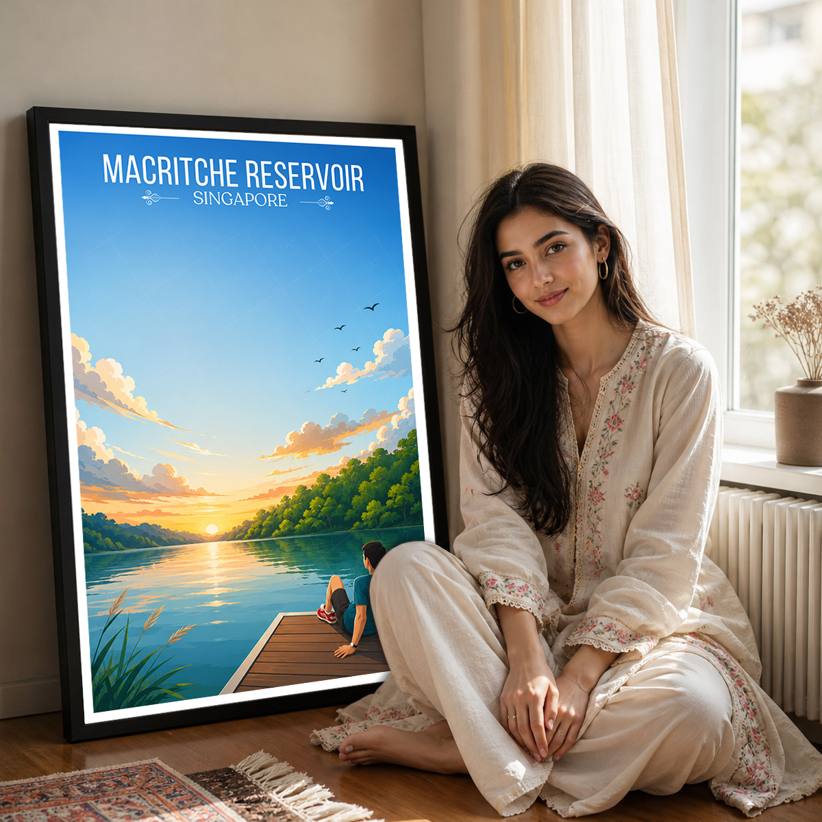 MacRitche Reservoir - Singapore - Poster Print Modern Style Wall Art
