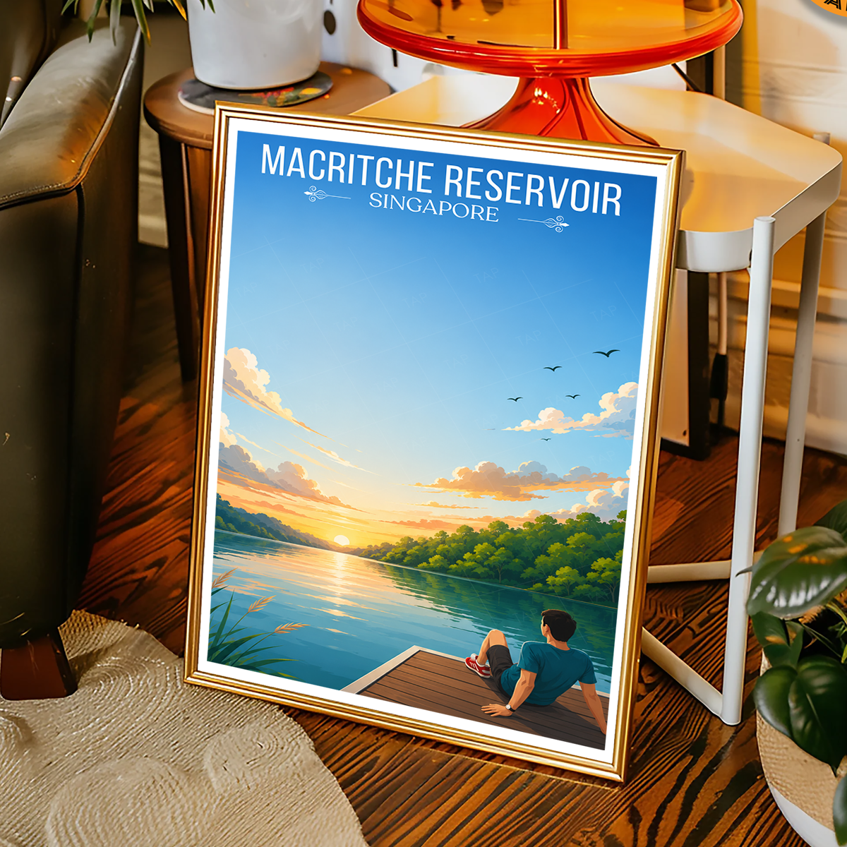 MacRitche Reservoir - Singapore - Poster Print Modern Style Wall Art