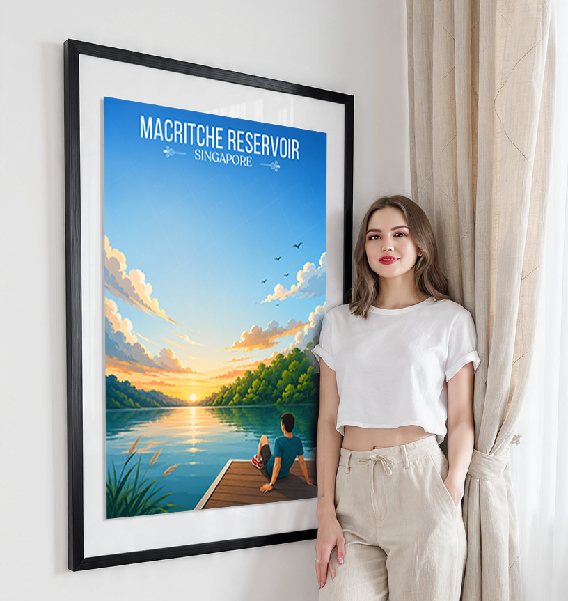 MacRitche Reservoir - Singapore - Poster Print Modern Style Wall Art