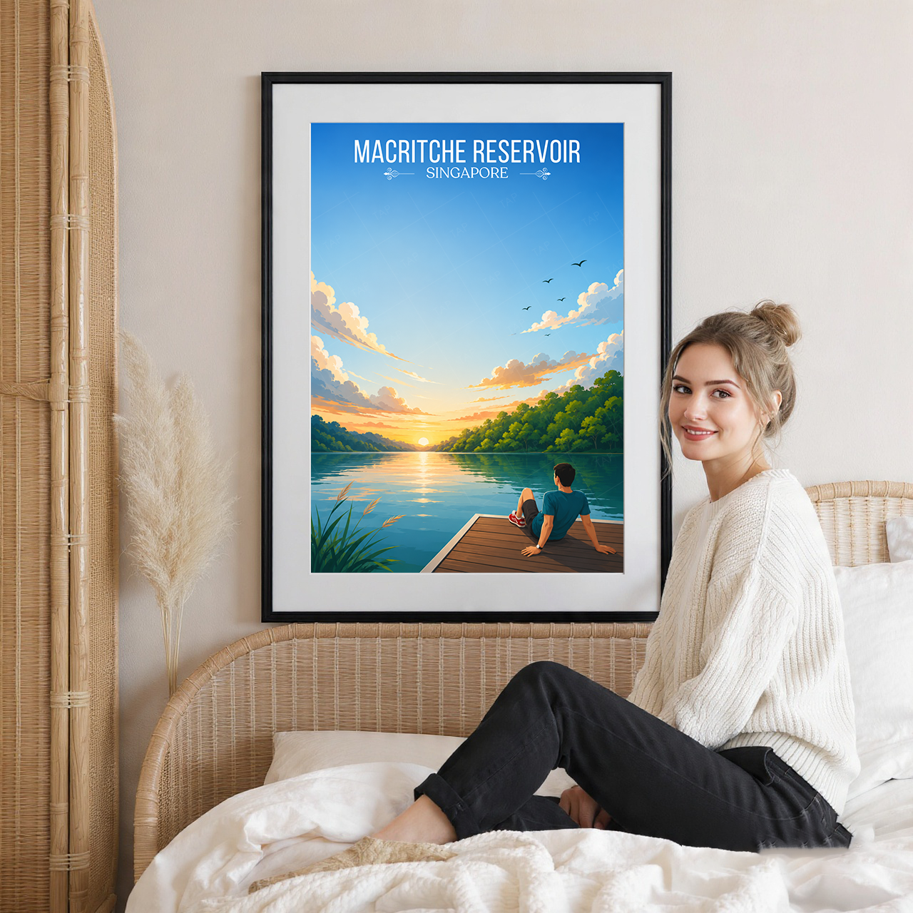 MacRitche Reservoir - Singapore - Poster Print Modern Style Wall Art