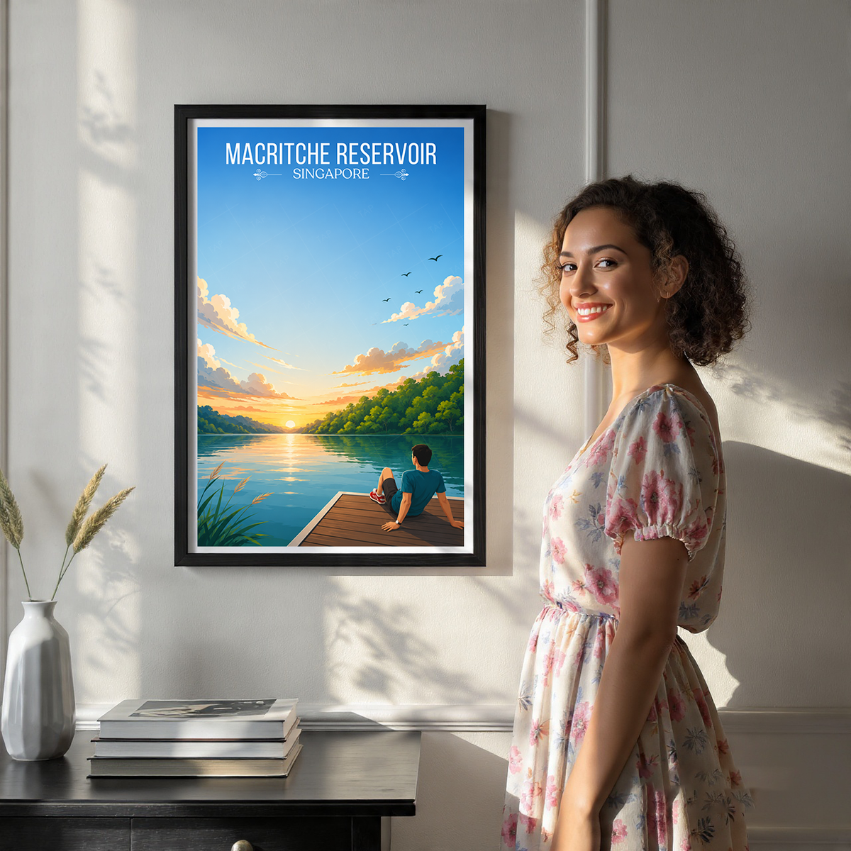 MacRitche Reservoir - Singapore - Poster Print Modern Style Wall Art
