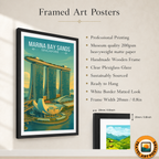 Marina Bay Sands - Singapore - Poster Print Modern Style Wall Art
