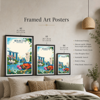 Merlion City - Singapore - Poster Print Modern Style Wall Art
