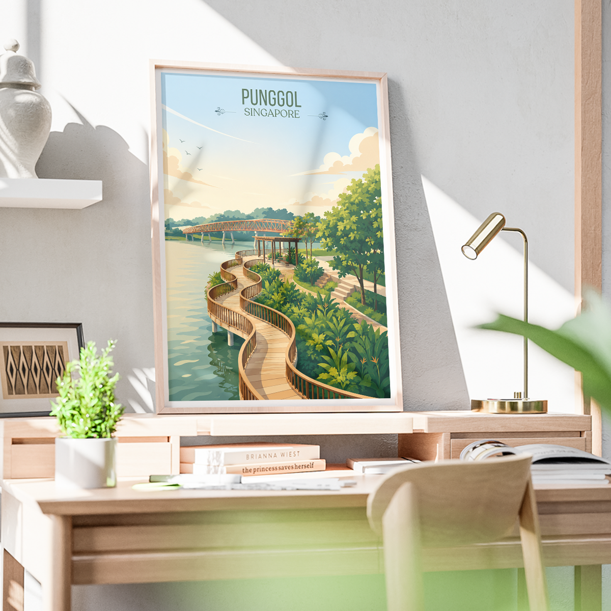 Punggol - Singapore - Poster Print Modern Style Wall Art